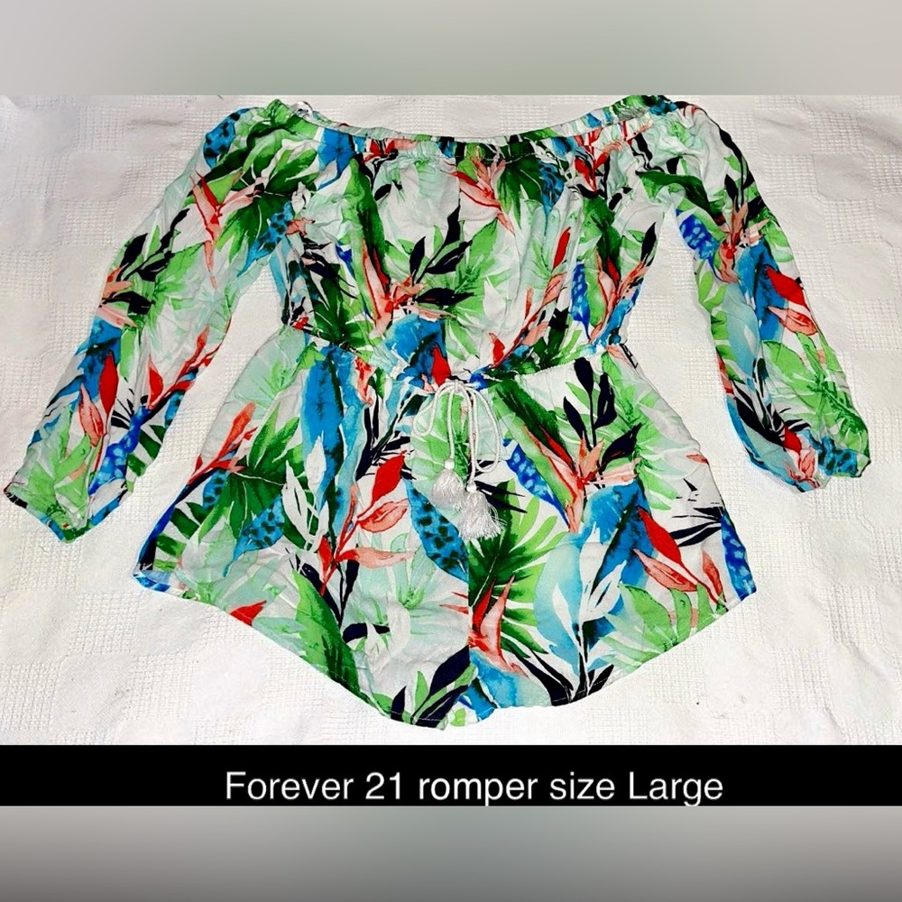 Forever 21 tropical romper